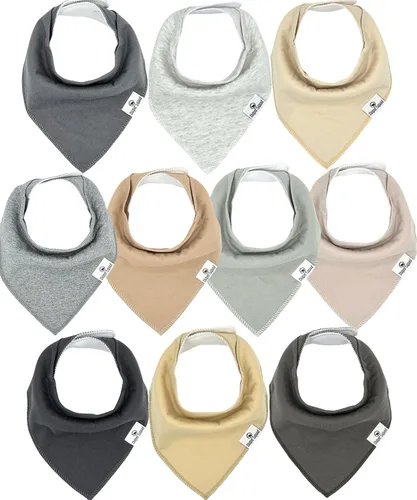 Vista 19 de Diaper Squad 10-Pack Organic Cotton Baby Bibs for Baby Boy, Girl