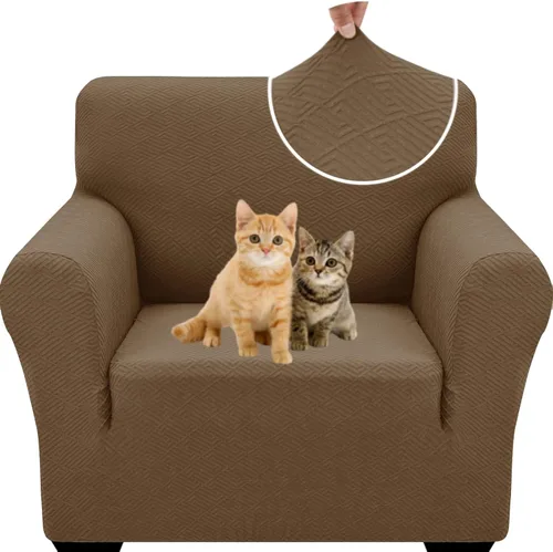 Vista 32 de XINEAGE Fundas elásticas nuevas para sillón 2025, 1 pieza, protector para silla de sala de estar, funda gruesa y suave con parte inferior elástica