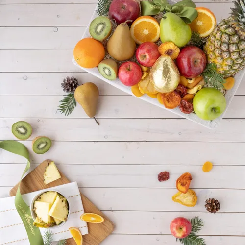 Vista 9 de The Fruit Company Simply - Cesta de frutas, regalos para mujeres y hombres, cesta de frutas frescas para cumpleaños, aniversarios, promociones