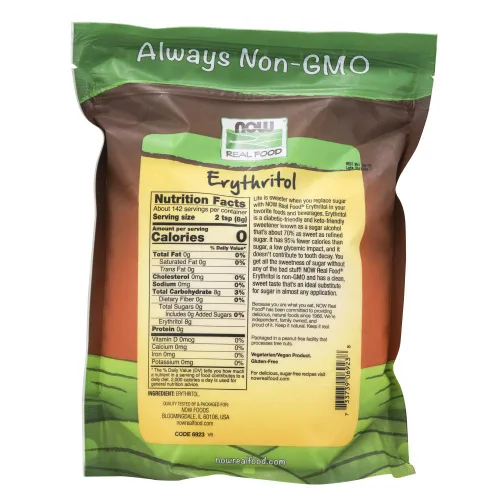 Vista 3 de Now Foods, Eritritol, edulcorante natural, 40 onzas (paquete de 1)