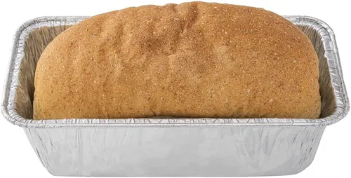 Vista 10 de Restaurantware Pastry Tek - Paneras de 8.5 x 4.3 pulgadas, 25 sartenes de aluminio listas para horno, 2 libras, congelables, de aluminio plateado