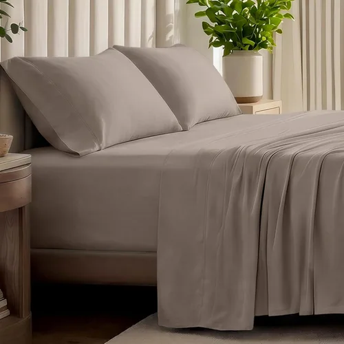 Vista 17 de Bare Home - Juego de sábanas de jersey 100% algodón orgánico, ultra suave, 100% algodón - Juego de sábanas y funda de almohada - Sábanas de bolsillo