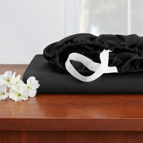 Vista 6 de Empyrean Bedding - Sábanas bajeras tamaño Queen, con sábana de cajón extra profunda – Juego de sábanas bajeras extra profundas, de 24 pulgadas