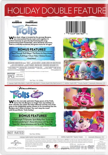 Vista 2 de Trolls Trolls Holiday - Holiday Double Feature DVD