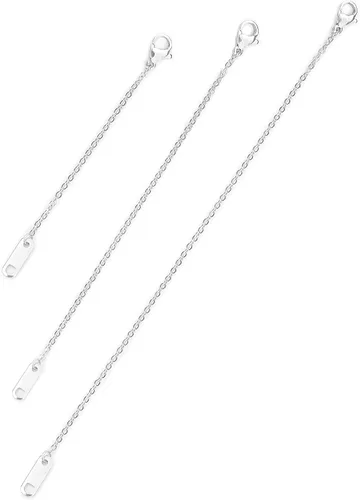 Vista 6 de Altitude Boutique Extensores de collar chapados en oro de 18 quilates, delicado juego de cadena extensora de collar para mujer, juego de 3 piezas
