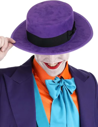 Vista 4 de Sombrero de Batman Joker 1989, accesorio para disfraz de villano icónico
