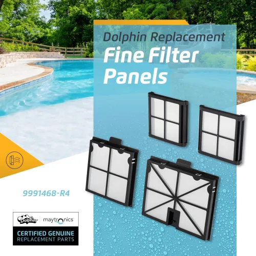 Vista 2 de Dolphin Pieza de repuesto original — Paneles de filtro fino (4PK) — 9991468-R4