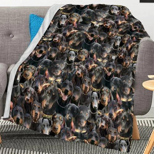 Vista 11 de Manta con estampado Airedale Terrier – Manta con estampado de animales divertidos para amantes de los perros y cachorros, regalos Airedale Terrier