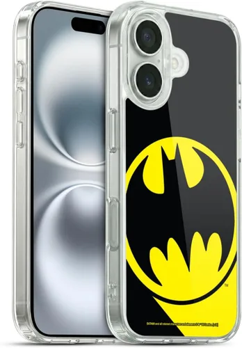 Vista 306 de Head Case Designs Funda de gel con licencia oficial de Batman DC Comics Bat Signal Logos [protección de grado militar] compatible con Apple iPhone 7