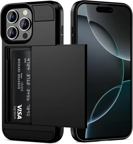 Vista 8 de Vofolen Funda para iPhone 16 con tarjetero y cartera