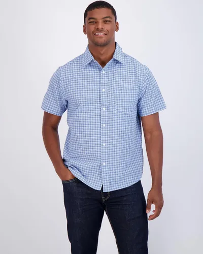 Vista 2 de Paquete de 3 camisa clásica de manga corta con botones y bolsillo frontal para hombre (disponible en tallas grandes y altas)