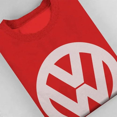 Vista 4 de Volkswagen Sudadera clásica con logotipo blanco VW para hombre
