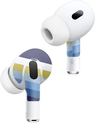 Vista 2 de MightySkins - Fundas compatibles con Apple AirPods Pro 2 - Cool Stripes Funda protectora de vinilo duradera y única Fácil de aplicar, quitar