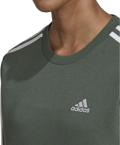 Vista 68 de adidas Sudadera Essentials de forro polar con 3 rayas para mujer