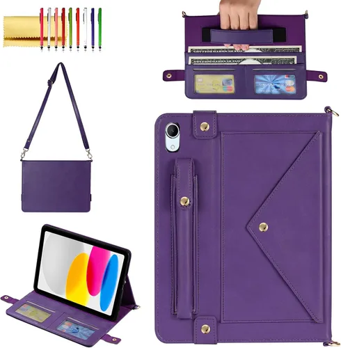 Vista 42 de Funda tipo bolso para iPad mini de 5ª/4ª/3ª/2ª/1ª generación de 7.9 pulgadas, Techcircle funda ligera tipo folio con soporte bandolera con billetera