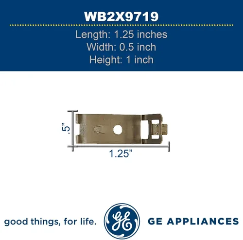 Vista 3 de GE Aparatos WB2X9719 OEM genuino broil elemento apoyo para rangos