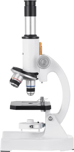 Vista 12 de VEVOR Microscopio para niños adultos, 40X-2000X Microscopio compuesto profesional adaptador de teléfono móvil con luz LED, para laboratorio