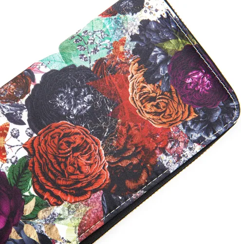 Vista 89 de Cartera de mano para mujer, estilo bohemio, con RFID, elegante, espaciosa con correa para viajes, capacidad para tarjetas, teléfono, dinero