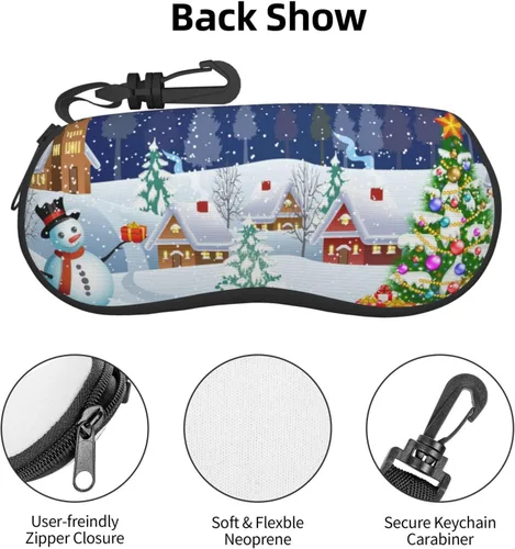 Vista 4 de Garlaibi Gafas de sol Soft Case Ultra Light Neopreno Cremallera Gafas Caso