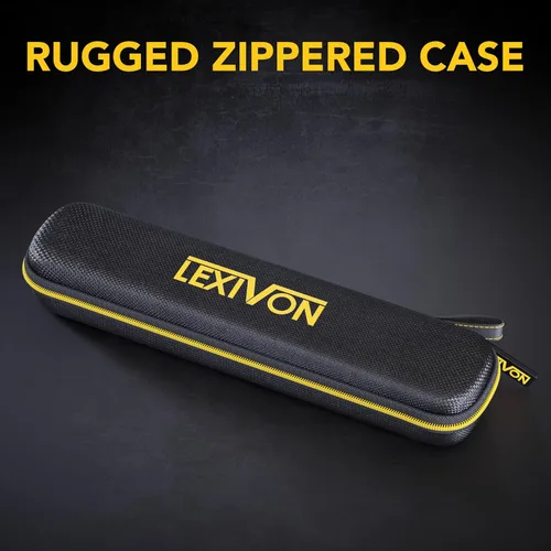 Vista 5 de LEXIVON Medidor de Ángulo Digital de Aluminio, Transportador Multiusos de 180mm/7 Pulgadas, Incluye Pantalla XL y Bolsa Resistente con Cremallera