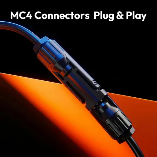 Vista 6 de JJN Cable de extensión solar 8AWG (10 mm²) 20 pies con conector MC4 y 8 pies con conector OT, kit de adaptador de panel solar, herramienta