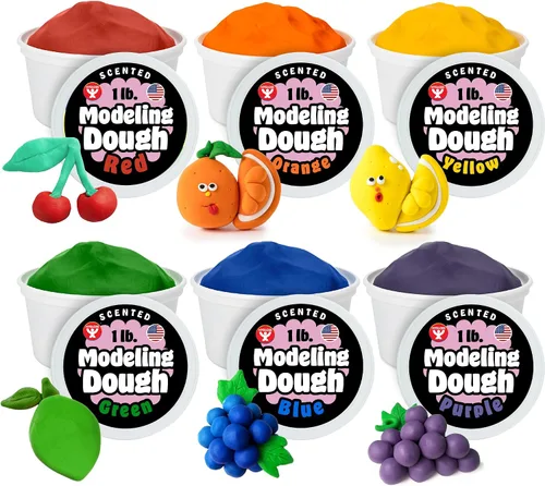 Vista 20 de Hygloss Masa de Modelado para Jugar para Niños – Masa Sensorial Segura y No Tóxica para Artes y Manualidades – Tubo de 1 lb – Arcilla de Jugar