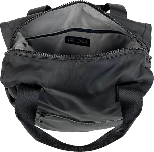 Vista 4 de Hedgren Mochila Tower de fabricación sostenible, Negro, talla única