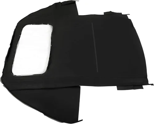 Vista 5 de HECASA Parte superior suave convertible compatible con Porsche 911,993 1995-1998 con ventana de plástico transparente de vinilo negro