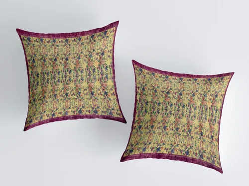 Vista 6 de 2 Pack Pattern Handmade Kilim Cushion Cover Ethnic Pattern Farmhouse Soft Pillow Cover Washable Printed Home Dekor Decorations Bedroom Living Room