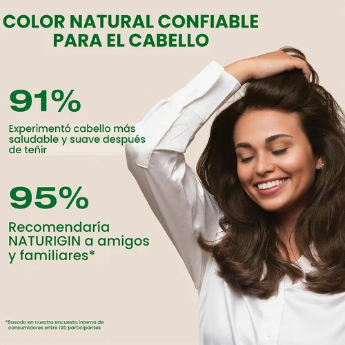 Vista 8 de Naturigin - Tinte permanente para el cabello sin amoníaco para mujeres, 4.0 Marrón 4.0