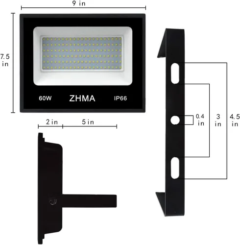 Vista 3 de Luz de inundación de luces negras de 60 W, luz negra con enchufe e interruptor para fiesta brillante, gran espacio, luces LED negras impermeables