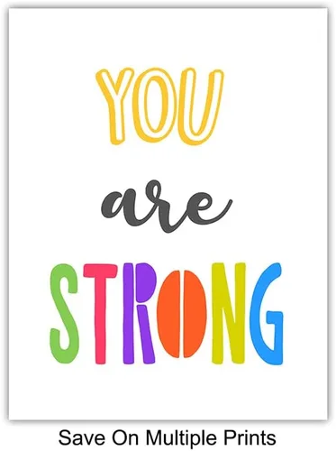 Vista 6 de Arte de pared inspirador de afirmaciones positivas, decoración de aula, dormitorio de niños, habitación de niñas, decoración de guardería, frases