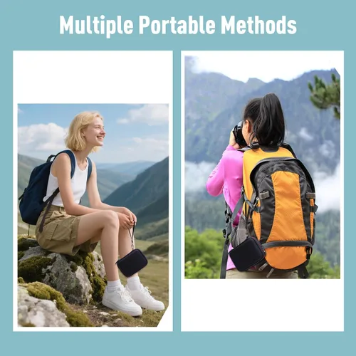Vista 5 de LTGEM - Funda para cámara de impresión compatible con Phomemo Mini impresora adhesiva M02/KODAK Smile+ 2 en 1 cámara digital de impresión