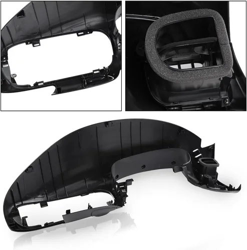 Vista 7 de CHEDA Bisel de tablero negro compatible con Ford F150 1997-2003/compatible con Ford Expedition 1997-2003