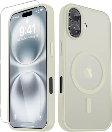 Vista 334 de Funda para Google Pixel 10 Pro XL, cubierta magnética mate, color negro Fit for MagSafe, Screen Protector included, Shockproof Military Grade