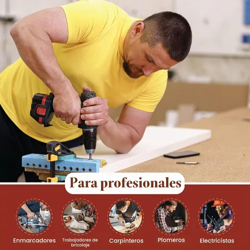 Vista 6 de Style n Craft Combo de cinturón de herramientas de cuero para enmarcar – Juego de 4 piezas para hombres – Cuero de grano completo con 17 bolsillos