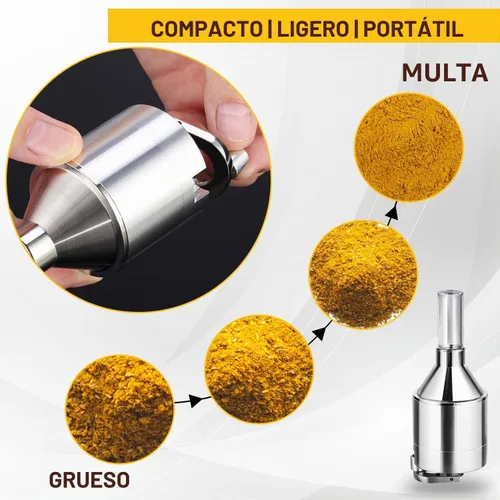 Vista 6 de Juego de molinillo de especias de cocina Molienda superfina Molinillo de mano de precisión para moliendas gruesas a finas consistentes - Kit