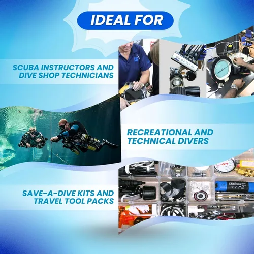 Vista 4 de Scuba Choice Herramienta de buceo para buceo, removedor de vástago de válvula Schrader