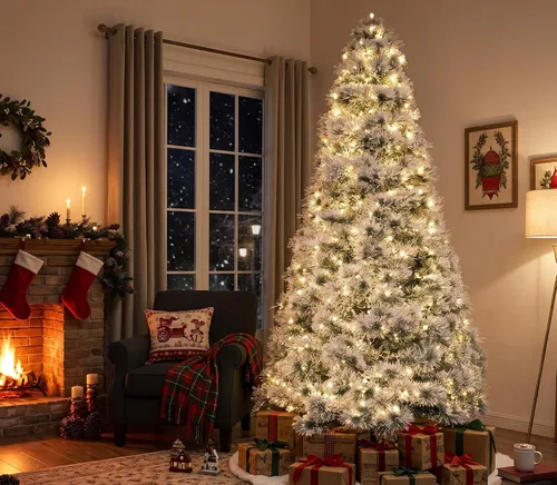 Vista 8 de Christmas Tree, 7.5FT Artificial Xmas Pine Tree for Holiday Décor, Green