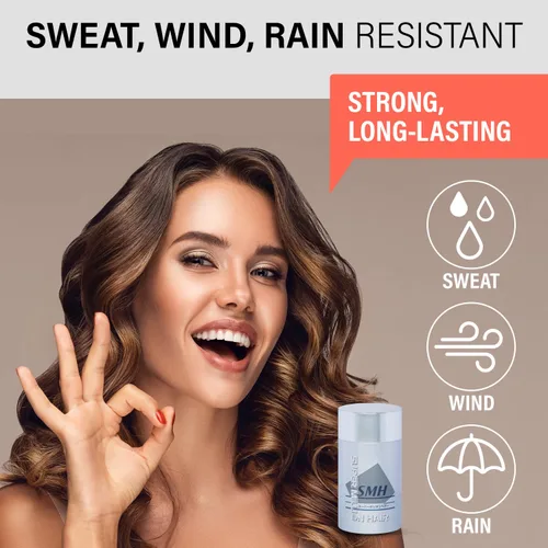 Vista 5 de Super Million Hair Fibras de construcción – 0.55 onzas de espesante para cabello fino, polvo natural, a prueba de sudor, oculta la pérdida en 10
