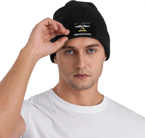 Vista 7 de Beanie Hat Unisex Stretchy Hat Soft Warmth Knit Hat Cap for Men & Women