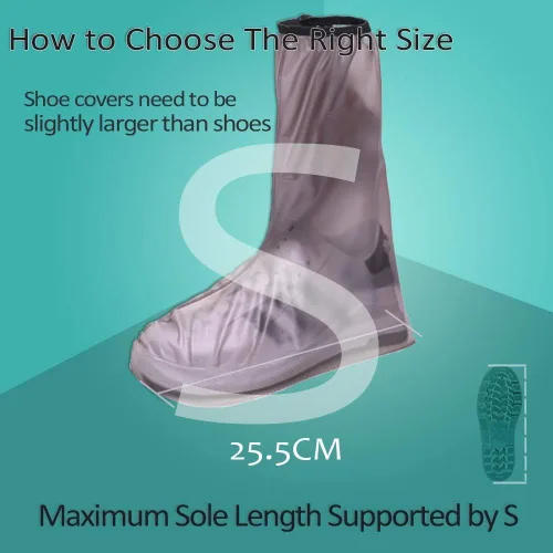 Vista 7 de Funda impermeable para botas, repetible y duradera, anti-esquí, protector de pierna de 17 pulgadas, protector de pierna de alta portátil, transporte