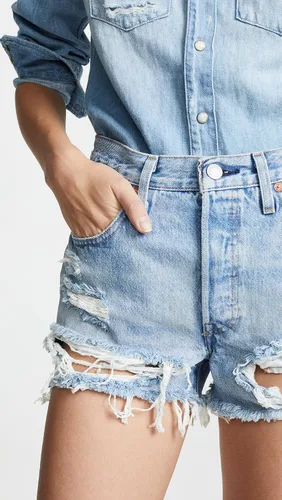 Vista 6 de Levis - Pantalones cortos con tiro alto para mujer