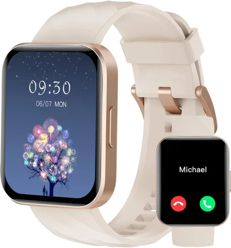 Vista 9 de RUIMEN Relojes inteligentes para hombres y mujeres (Responder/Realizar llamadas) Compatibles con iPhone/teléfonos Android, pantalla HD de 1.85