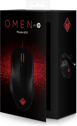 Vista 8 de OMEN by HP Ratón USB para juegos con cable 600 negrorojo