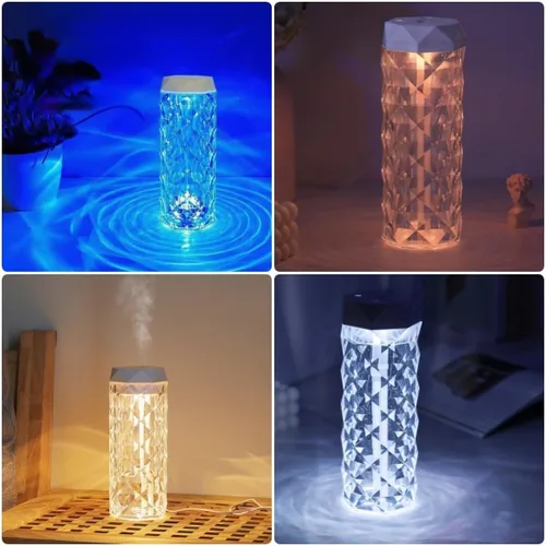 Vista 7 de Humidificador portátil pequeño con boquilla doble, humidificadores grandes de niebla fría, puertos de pulverización dobles, protección contra