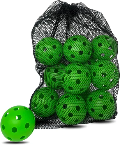Vista 25 de 6 -Pack Pickleball Balls, 26 Holes Outdoor Pickleballs, High Elasticity & Durable Pickle Balls for All Style Pickleball Paddles Indoor Pickleballs