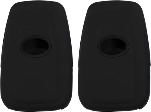 Vista 6 de Funda para llavero para Toyota Corolla Hatchback RAV4 XLE Prius de 3 botones 2019-2022, negro y negro Negro Negro
