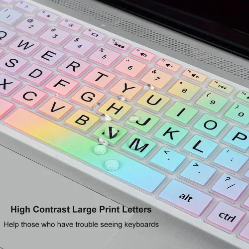 Vista 4 de Funda para teclado para HP Pavilion X360 14" y HP Laptop 14 14-dq 14-fq 14-dk 14m-dh 14-cd/ce/cf Series 14-cf0006dx/cf0012dx 14-dk0002dx
