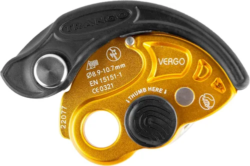 Vista 10 de TRANGO Vergo Belay - Dispositivo de escalada en roca, protección de rapeling, (cuerdas de 0.350-0.421 in)
